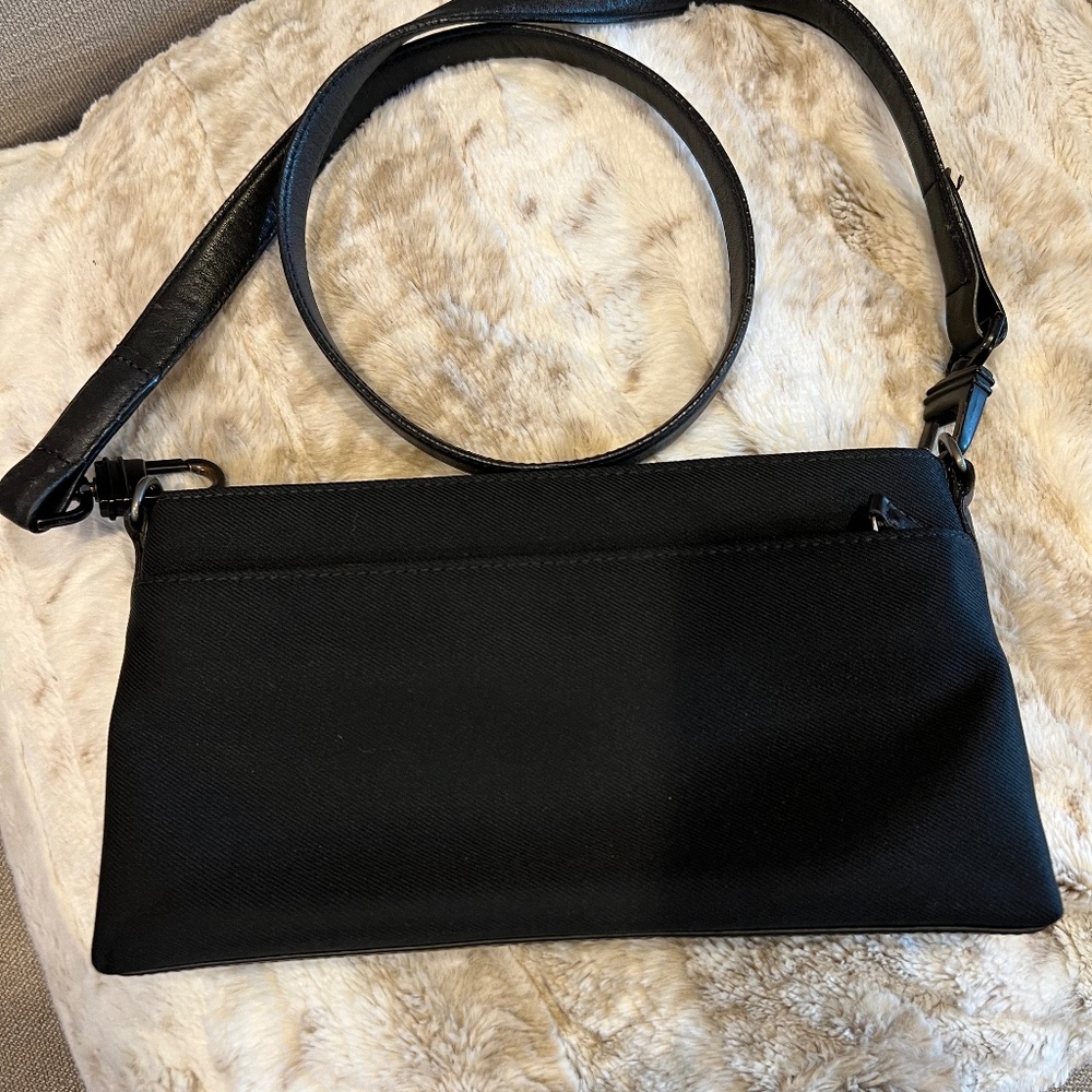 Coach Mercer Demi Handbag Convertible to Wristlet Blk Nylon / Leather L1J-7407